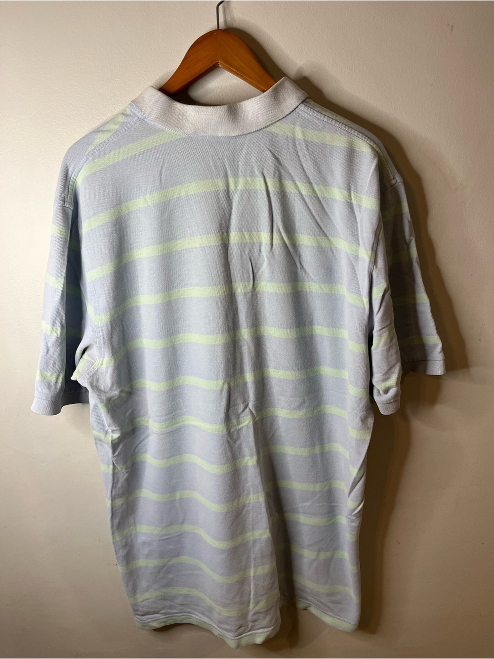 Brooks Brothers Pique 346 Polo Shirt Men’s Size XXL Blue & Lime Striped - Picture 4 of 6